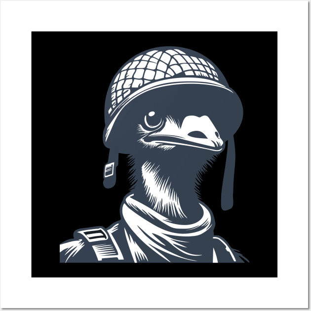 Great Emu War - This Bird Fights for Freedom! Wall Art by PCB1981